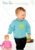 Knitting Pattern - Peter Pan P1182 - Merino Baby DK - Sweaters with Heart or Star Motif